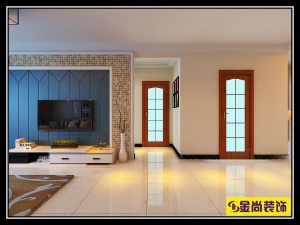 名湖豪庭108M²现代简约装修效果图